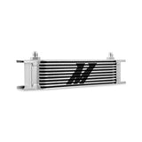 Mishimoto Universal -6AN 10 Row Oil Cooler - Silver - MMOC-10-6SL