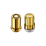 McGard SplineDrive Tuner 5 Lug Install Kit w/Locks & Tool (Cone) M12x1.5 / 13/16 Hex - Gold (CS) - 65557GDC