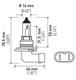 Hella 9006 12V 55W Xen White Bulb (Pair) - H71071432