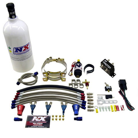 Nitrous Express Three Cyl Proton Nitrous Kit w/1.0lb Bottle - 61027-1.0P