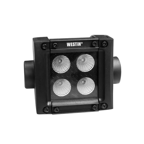 Westin B-FORCE LED Light Bar Double Row 2 inch Flood w/3W Cree - Black - 09-12212-4F