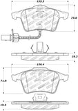 StopTech Street Touring 1/05-09 Audi A4/A4 Quattro Front Brake Pads - 308.09151