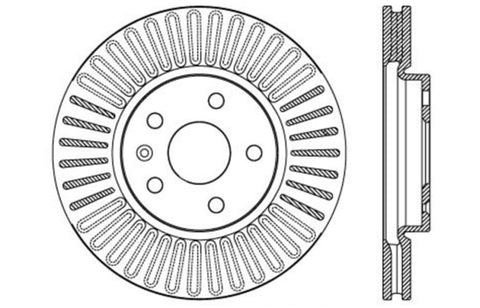 StopTech Drilled Sport Brake Rotor - 128.62120R