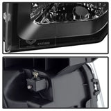 Xtune Ford F150 09-14 Projector Headlights Halogen Model Only LED Halo Black PRO-JH-FF15009-CFB-BK - 9032226