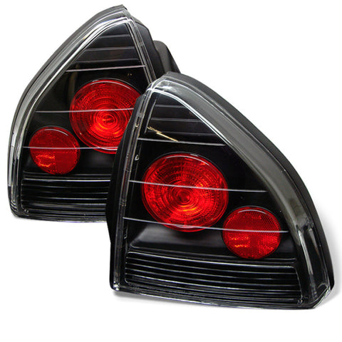 Spyder Honda Prelude 92-96 Euro Style Tail Lights Black ALT-YD-HP92-BK - 5005229