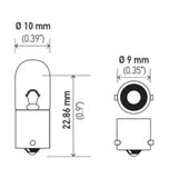 Hella Bulb 3930 24V 4W BA9s T2.75 - 3930