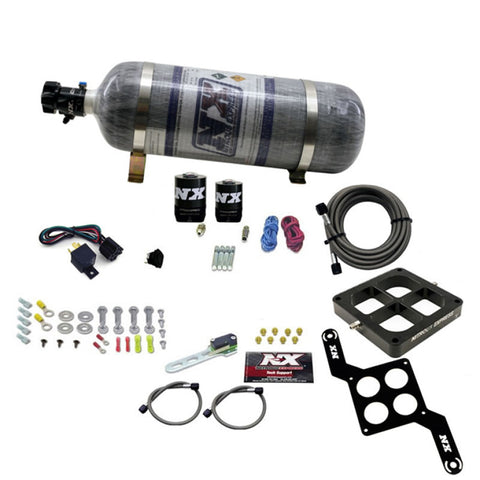 Nitrous Express Dominator Single Entry Crossbar RNC Nitrous Kit (250-750HP) w/Composite Bottle - 63870-12