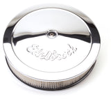 Edelbrock Air Cleaner Pro-Flo Series Round Steel Top Paper Element 14In Dia X 3 75In Dropped Base - 1221