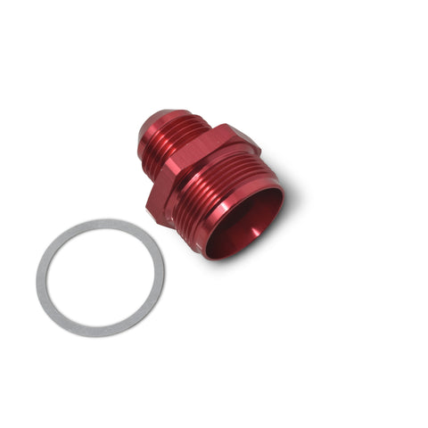 Russell Performance 1in-20 x 8 AN Male Flare Adapter (66-89 Edelbrock Q-Jets/75-89 Stock Q-Jets) - 640350