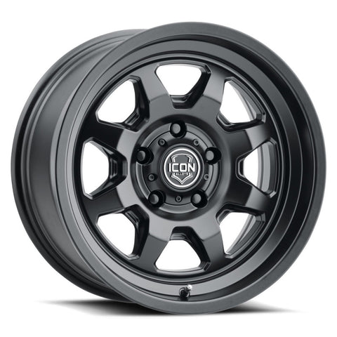 ICON Nuevo 17 X 8.5 6 X 135 6mm Offset 5in BS Satin Black - 8117856350SB