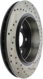 StopTech Sport Cross Drilled Brake Rotor - Front Left - 128.58009R