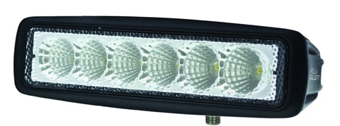 Hella Value Fit Mini 6in LED Light Bar - Flood Beam Pedestal - 357203001