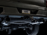 AWE Tuning 4th Gen GM 1500 5.3L 0FG Catback Split Rear Exit (Flat Bumper) - Dual Diamond Tips - 3015-33206