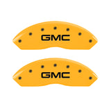 MGP 4 Caliper Covers Engraved Front & Rear GMC Yellow Finish Black Char 2016 GMC Savana 3500 - 34211SGMCYL