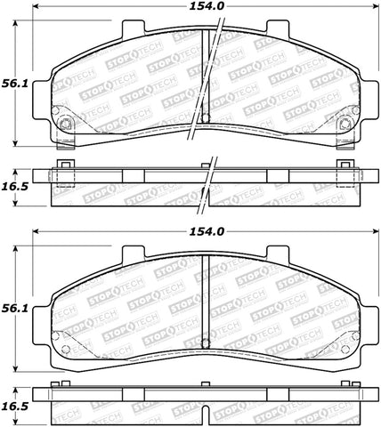 StopTech Street Brake Pads - 308.06520