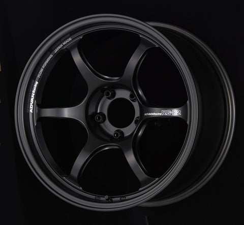 Advan RG-D2 15x7.5 +40 4-100 Semi Gloss Black Wheel - YAT5F40ASB