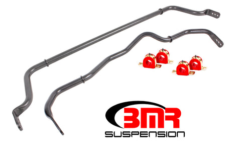 BMR 16-18 Chevy Camaro Sway Bar Kit w/ Bushings - Black Hammertone - SB052H