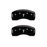 MGP 4 Caliper Covers Engraved Front Pontiac Rear Arrow Black Finish Sil Char 2004 Pontiac Bonneville - 18031SPONBK