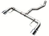 AWE 19-23 BMW 330i / 21-23 BMW 430i Base G2X Track Edition Axle Back Exhaust - Chrome Silver - 3020-32429