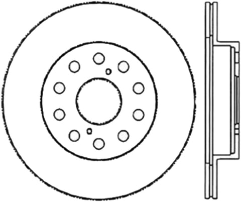 StopTech Sport Slotted 91-95 Toyota MR2 Cryo Rear Right Rotor - 126.44072CSR