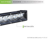 DV8 Offroad SL 8 Slim 10in Light Bar Slim 50W Spot 5W CREE LED - Black - BS10E50W5W