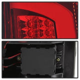 Spyder 07-09 Dodge Ram 2500/3500 V3 Light Bar LED Tail Lights - Red Clear (ALT-YD-DRAM06V3-LBLED-RC) - 5084286