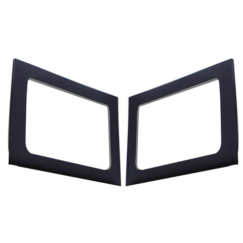 DEI 11-18 Jeep Wrangler JK 4-Door Boom Mat Rear Side Window Trim - 2 Piece - Black - 50149