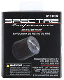 Spectre Universal Pre-Filter Wrap 6in. x 6.125in. - Black - 8131DK