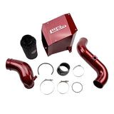 Wehrli 07.5-10 Chevrolet Duramax LMM 4in Intake Kit Stage 2 - WCFab Red - WCF100303-RED