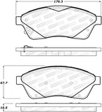 StopTech Street Brake Pads - Front - 308.14220