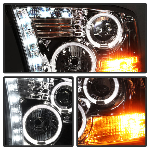 Spyder Dodge Ram 1500 09-14 10-14 Projector Headlights Halogen- LED Halo LED - Chrm PRO-YD-DR09-HL-C - 5010049