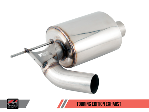 AWE Tuning BMW F3X 340i Touring Edition Axle-Back Exhaust - Chrome Silver Tips (102mm) - 3010-32034