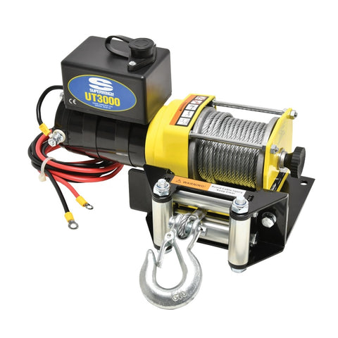 Superwinch 3000 LBS 12V DC 3/16in x 40ft Steel Rope UT3000 Winch - 1331200