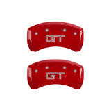 MGP Rear set 2 Caliper Covers Engraved Rear 2015/Bar & Pony Red finish silver ch - 10010RMB2RD