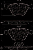 StopTech Street Select Brake Pads - Front 07-13 BMW 328i - 305.12600