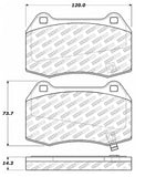 StopTech Street Select Brake Pads - Rear - 305.09600