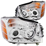 ANZO 2004-2007 Nissan Armada Projector Headlights w/ Halo Chrome (CCFL) - 111094