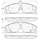 StopTech Sport Brake Pads w/Shims and Hardware - Rear - 309.16110