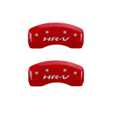 MGP 4 Caliper Covers Engraved Front Honda Engraved Rear HR-V Red finish silver ch - 20217SHRVRD