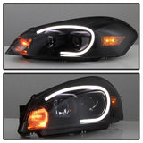 xTune 06-13 Chevrolet Impala LED Light Bar Headlights - Black Smoke (PRO-JH-CIM06-LB-BSM) - 9042256