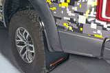 Rally Armor 17-20 Ford F-150 Raptor Black UR Mud Flap w/ Dark Grey Logo - MF53-UR-BLK/DGRY