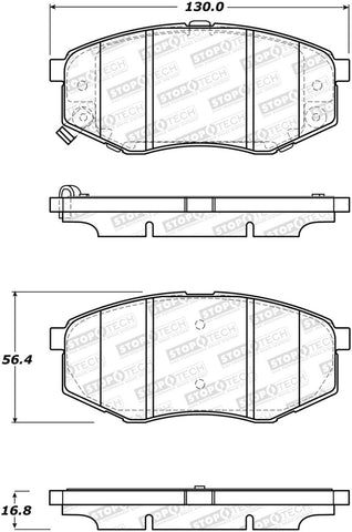 StopTech Street Brake Pads - Front - 308.14470