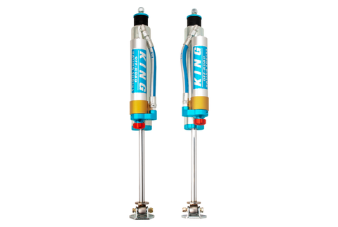 King Shocks 84-00 Jeep Cherokee xJ Front 2.5 Dia Piggy Hose Res Shock for 3-4in Lift w/Adj (Pair) - 25001-311A