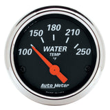 Autometer Designer Black 2 1/16in 250 Deg F Electronic Water Temp Gauge - 1436