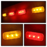 Xtune Dodge Ram 10-14 Dually 2 Red LED 2 Amber LED Fender Lights 4pcs Clear ACC-LED-DR10-FL-C - 9924774