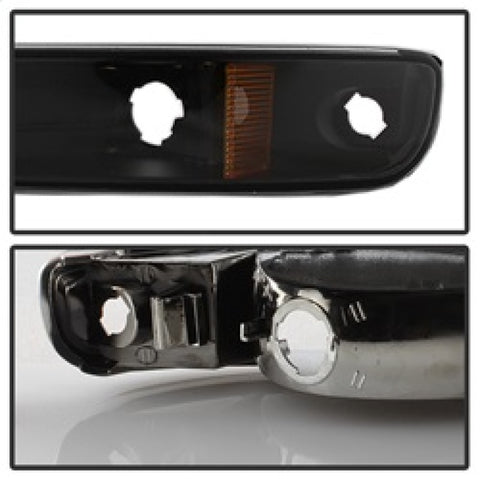 xTune GMC Sierra 99-06 /Yukon 00-06 Crystal Headlights & Bumper Lights - Black HD-JH-GS99-AM-SET-BK - 9037474