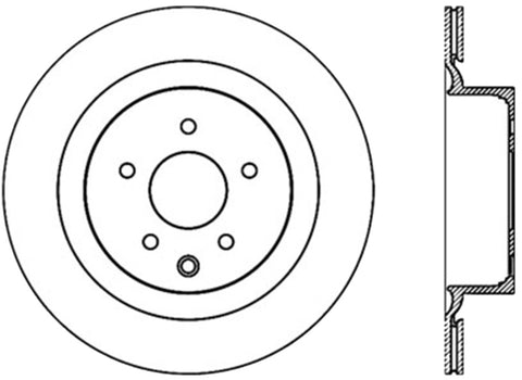 StopTech Power Slot 09 Nissan 370z / 08-09 Infiniti G37 Slotted Rear Right CRYO Rotor - 126.42101CSR