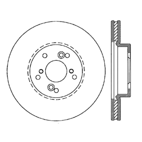 StopTech Nissan 370Z / 01-03 Acura CL / 06 EL / 04-09 TSX / 03-07 Honda Accord Coupe M/T / 05-08 Se - 127.40046L