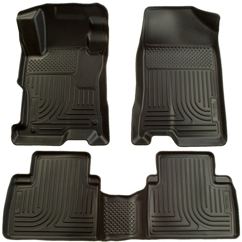 Husky Liners 06-09 Ford Fusion/07-09 Lincoln MKZ (FWD) WeatherBeater Combo Black Floor Liners - 98301