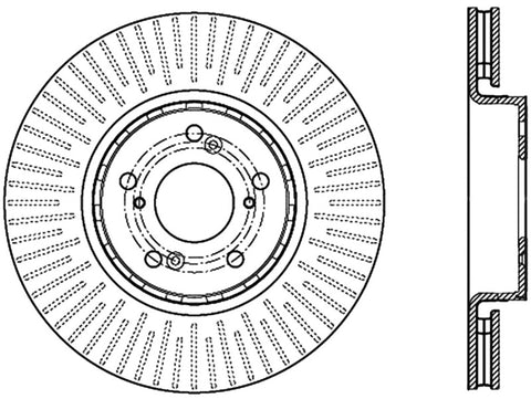 StopTech Slotted & Drilled Sport Brake Rotor - 127.40080R